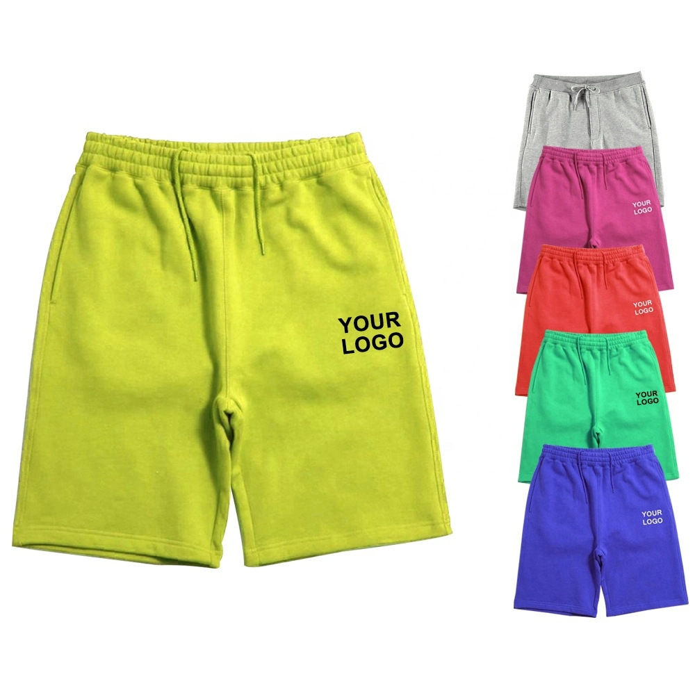 New Fashion Wholesale Men's Fitness Sports Shorts Printed Cotton Fleece Sweat Shorts