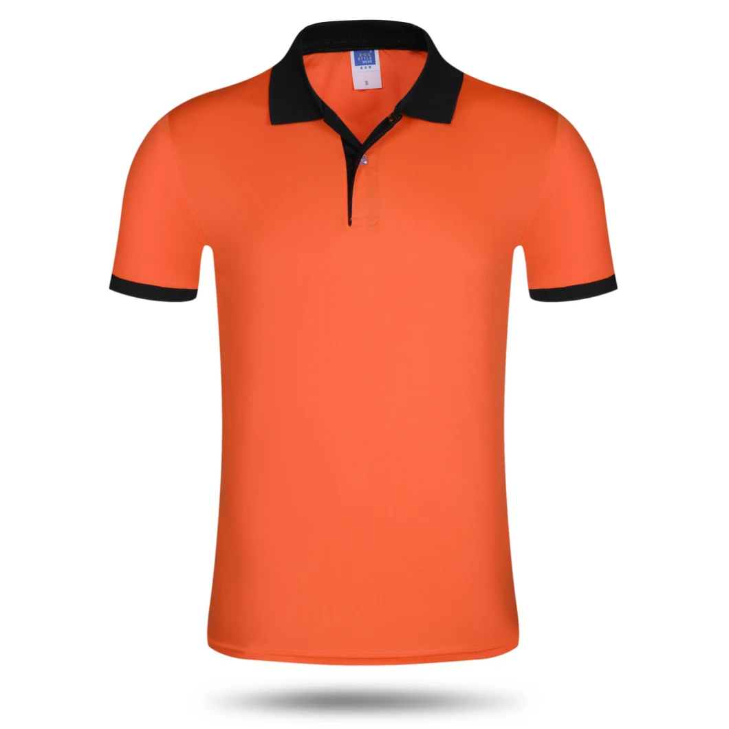 Custom Logo Fashion Contrast Color Collar Polo T Shirt, Wholesale Men Rugby Polo Shirt Uniform