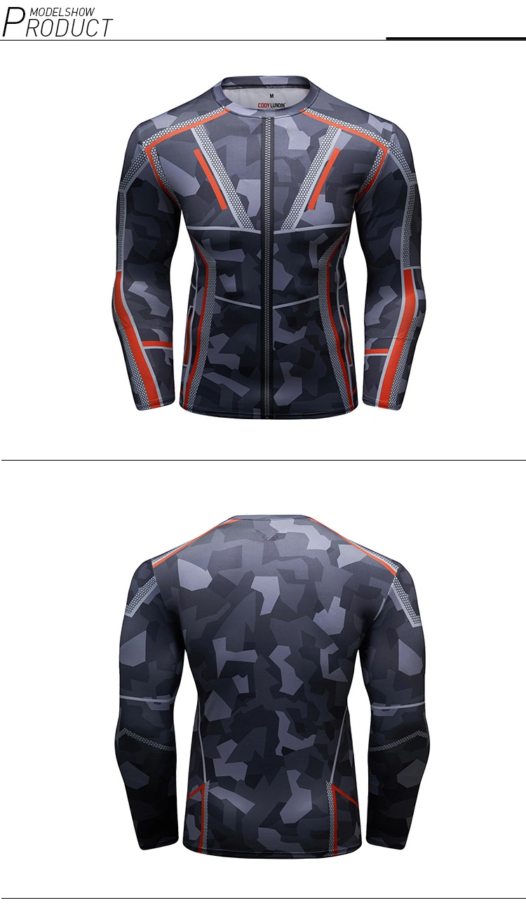 Cody Lundin Fight Wear Clothes Supplier Long Sleeve Sublimated Compression Rashguard