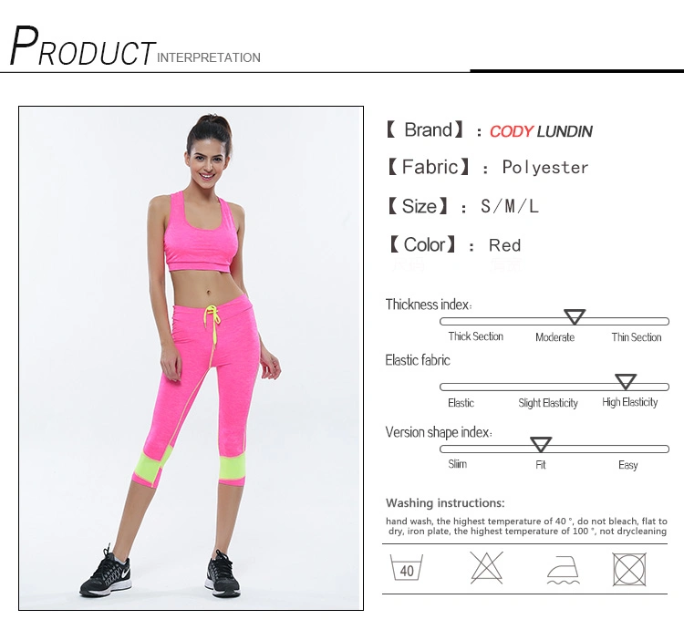 Cody Lundin Yoga Clothes Set Female Gym Running Sports Wear Slim Quick-Drying Yoga Suit