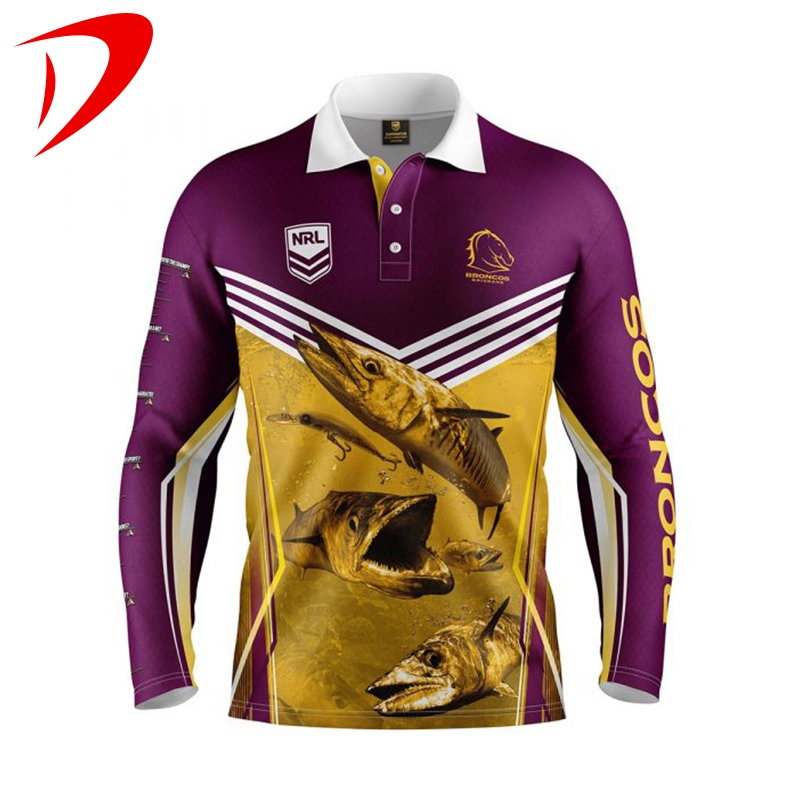 Any Style Pattern All Can Sublimated Custom Fishing Wear Shirts Jersey Gear