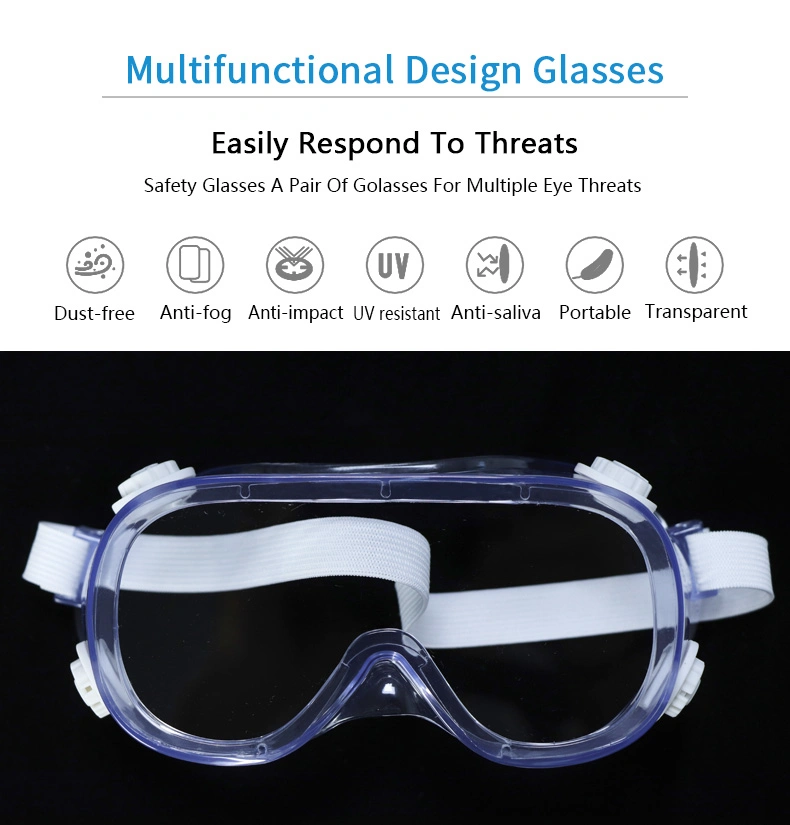 Safety Goggles Anti Saliva Anti Fog Transparent and Waterproof Protective Goggles