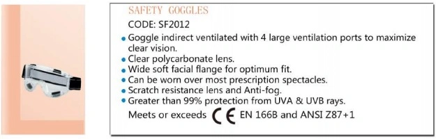 Anti Fog Medical Surgical Protective Safety Protective Goggles