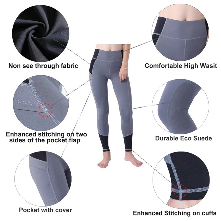 Women Active Silicone Grip Full Seat Equestrian Manufacturers Tights/Breeches Riding Tights Kerrits Breeches for Women