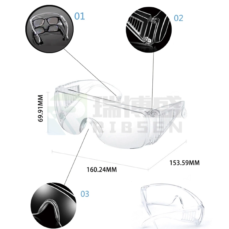Anti Saliva Fog Safety Glasses Goggles Clear Eye Protective Goggles