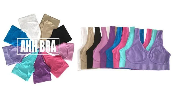 Ahh Bra 3 PCS/Set Sports Bra Plus Size Ladies Seamless Pullover Underwear