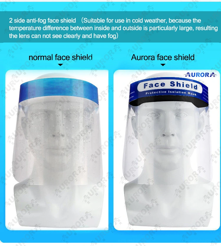 Factory Custom Anti-Fog Disposable Protective Safety Visors Face Shield