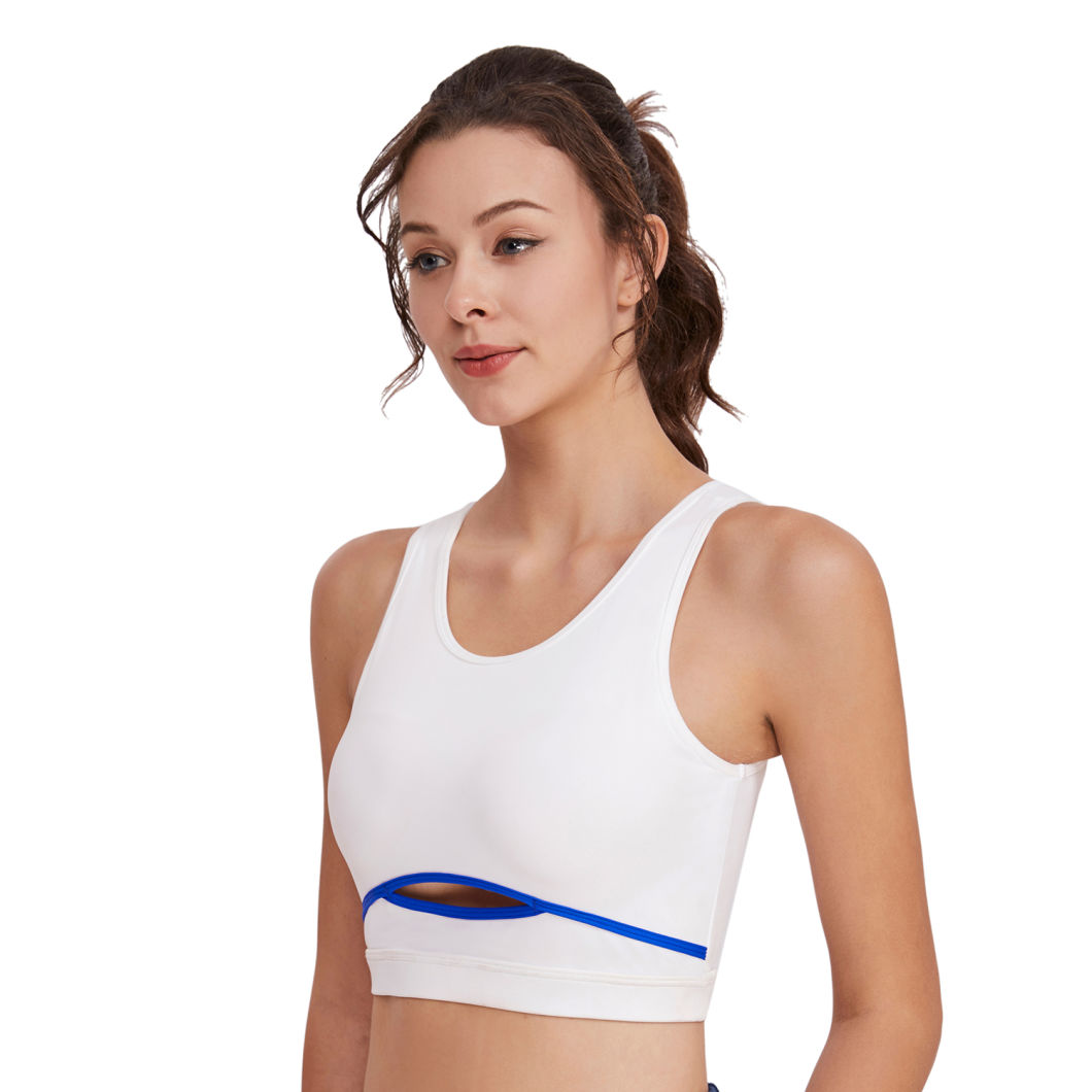 New Design Women Yoga Clothes Exercise Vest Tops Gym Fitness Sportswear with Hole