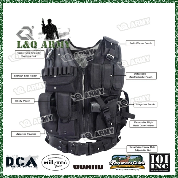 Tactical CS Field Vest Outdoor Combat Training Vest Adjustable