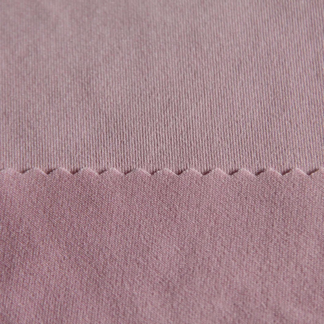 Polyester/Spandex Single Jersey Fabric with 265GSM Weft Knitted Plain Dyed for Sportswear/Leggings/Yoga Wear/T-Shirt/Fitness