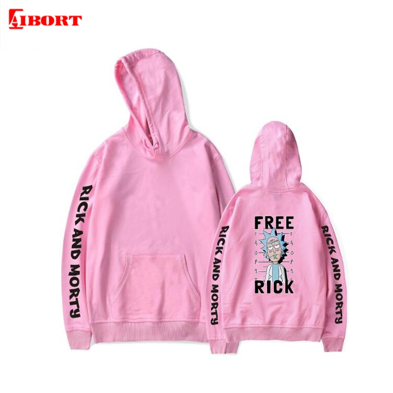 Aibort 65% Polyester 20% Cotton Pullover Hoodie with Custom Logo