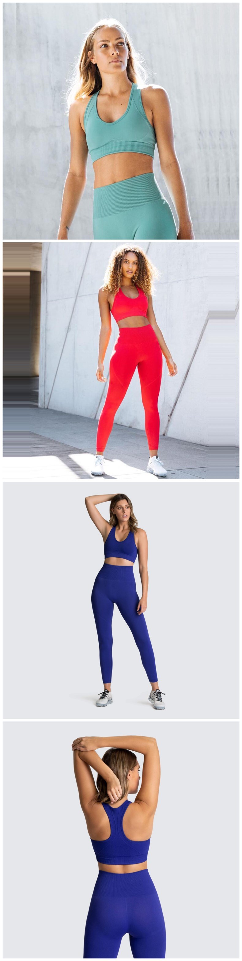 Women Sports Fitness Clothing Casual Sport Wear 2 Piece Workout Set Women Seamless Gym Yoga Wear
