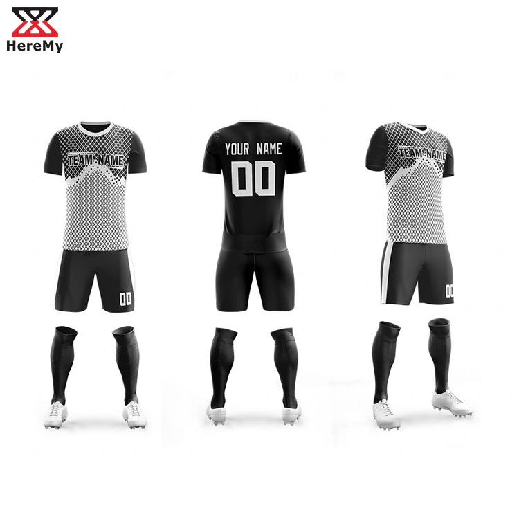 Sublimated Youth Football Soccer Jerseys Set Custom Team Wear