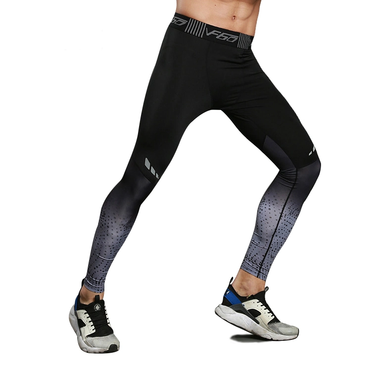 Fashion Reflective Sports Pants Sublimation Printing Gym Wear Quick Dry Workout Compression Tights Men's Gym Athletic Leggings