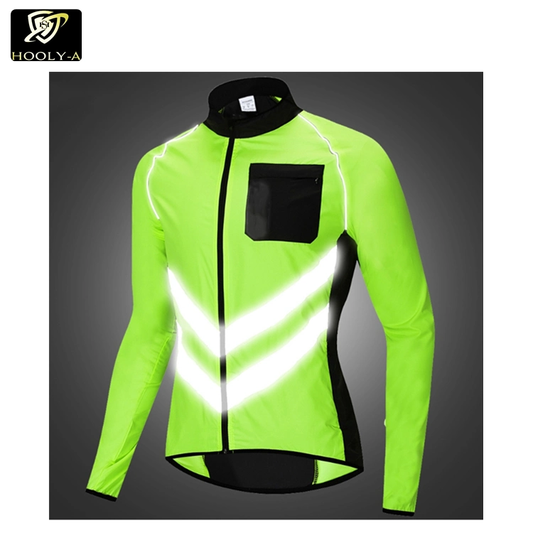 Wholesale Custom Sportswear Team PRO Blike or Running Clothing Man Safety Reflective Motorbike Cycling Jersey