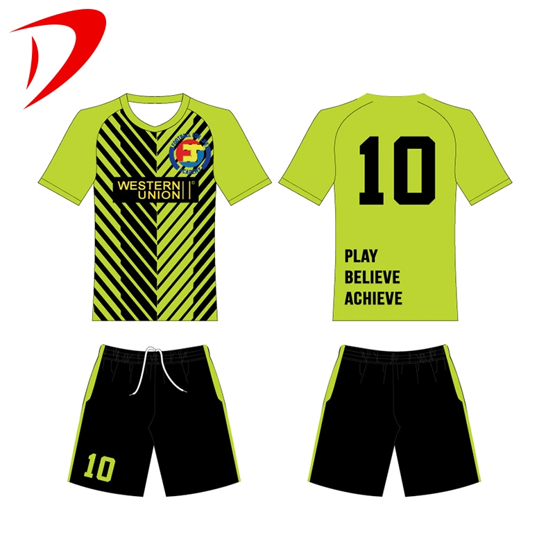 Sublimation Any Pattern Plain Customer Order Uniform Designs Soccer Full Set of Sportswear