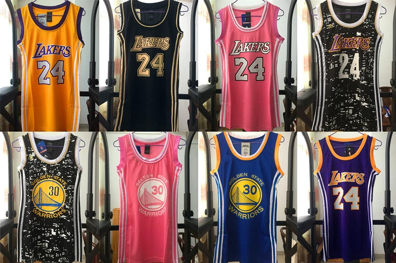 All Colors Clothing Shirt Women's Sports Wear Skirts Ladies Collectible Basketball Dress Jersey