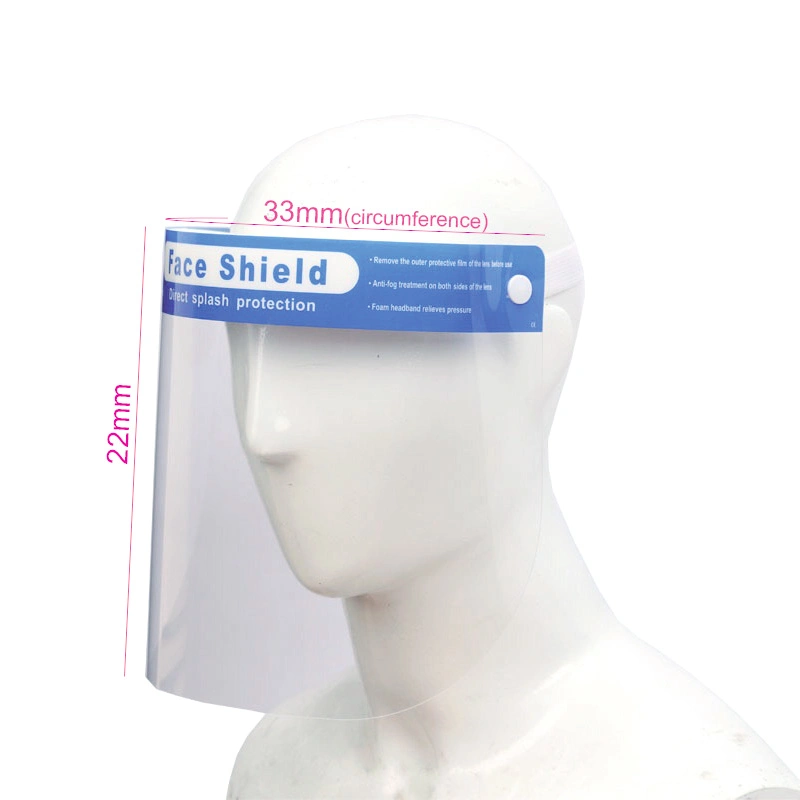 Wholesale Pet Transparent Full Protective Mask with Isolation Visor; Disposable Anti-Fog Face Shield