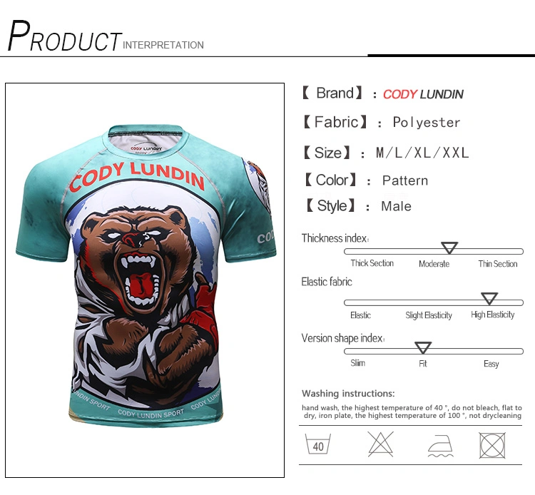 Cody Lundin Men Stand Collar Running Shirt Gym Rashguard Men Gym Tshirt Compression Top Zipper Sweatshirts