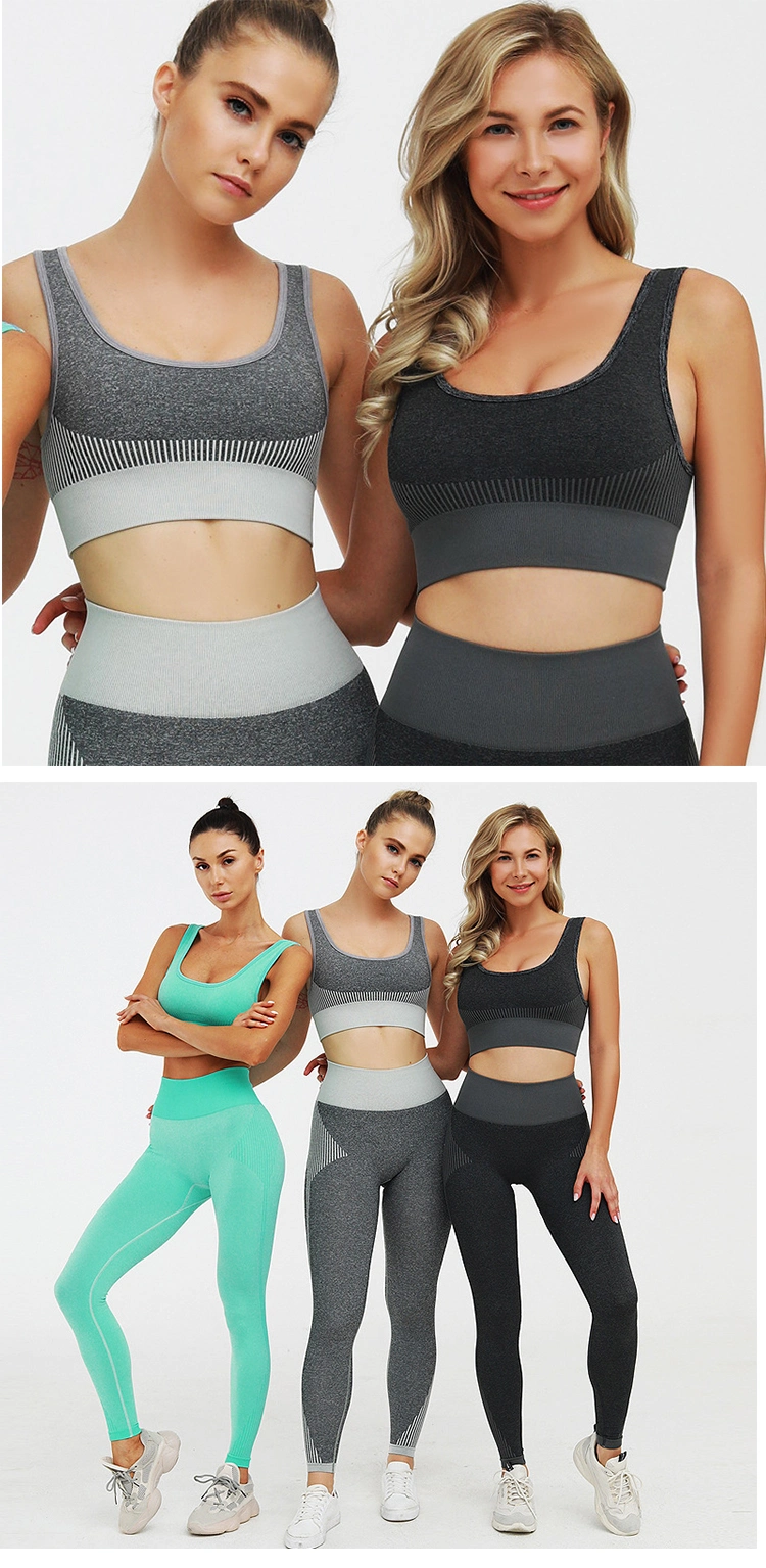 Women's Workout Seamless Yoga Sets 2 Piece Outfits