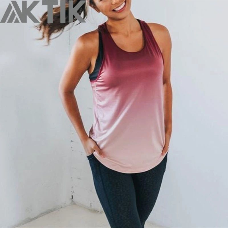Workout Tanktop for Women Ladies Fitness Clothes Gym Singlet Tanktop