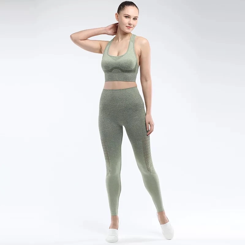 New Hot Sell Yoga Clothing Fashion Women Sports Wear Gym Set Leggings Yoga Set for Women