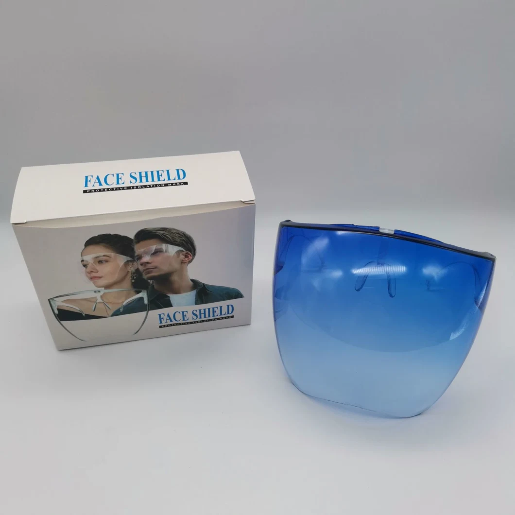 Fully Transparent Frame Face Protective Glass Anti-Fog Visor Face Shield