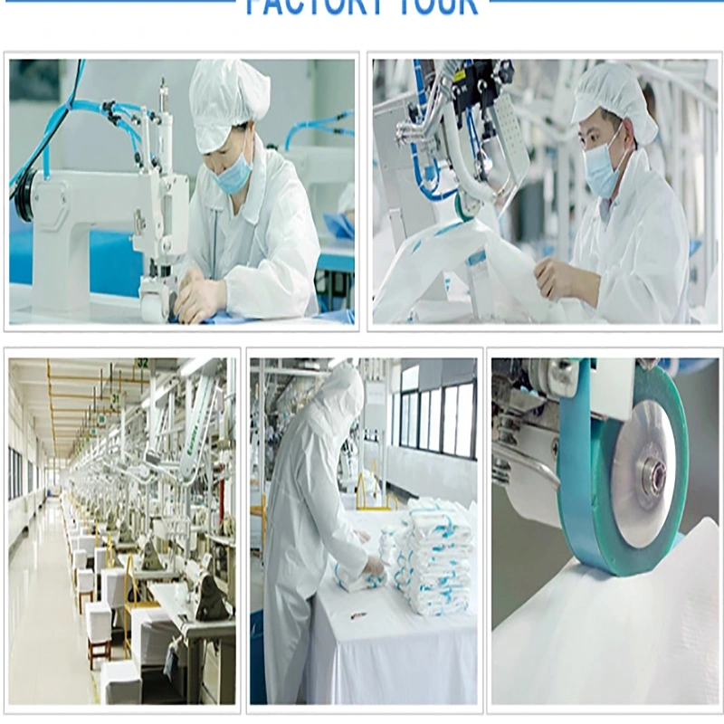 Spot Manufacturers Disposable Isolation Clothing SMS Overalls PP+PE Dustproof Clothing Isolation Clothing
