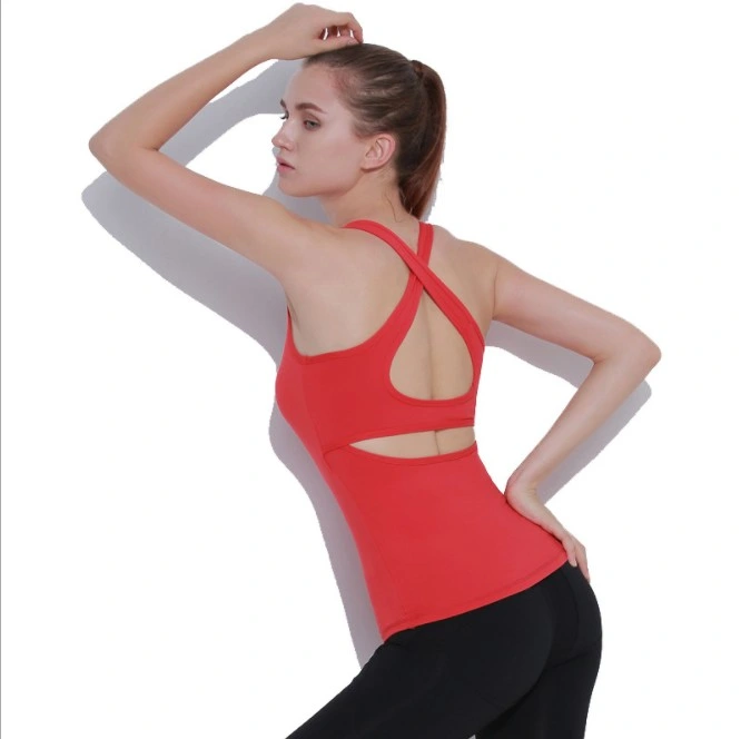Yoga New Cross-Back Vest Sportswear Summer Fitness Yoga Clothes Female Yoga Vest