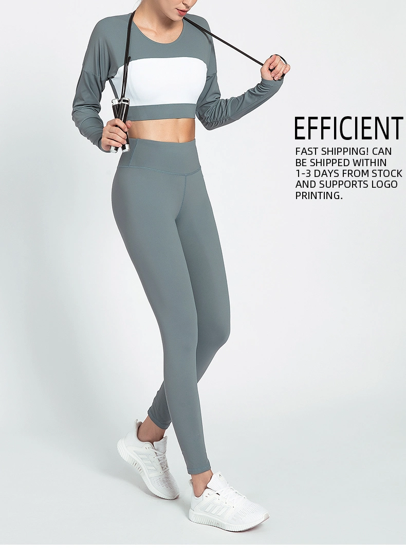 Women Yoga Wear Clothing Tracksuit High Elasticity Workout Clothes Sportswear Sport Leggings Fitness Apparel Running Training Jogging Activewear