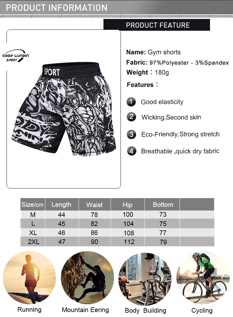 Cody Lundin Jeans Shorts Custom Gym Fitness Men Compression Spring Running Tops Wear Tights Outdoor Sportswear Compression Wear