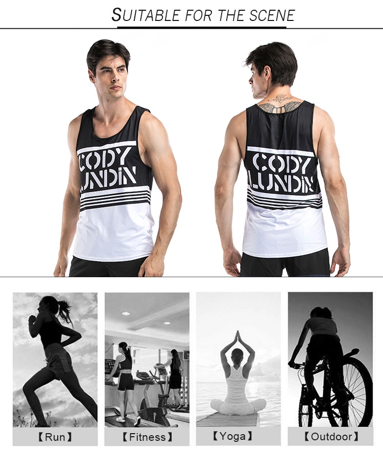 Cody Lundin New Stylish Wholesale Singlets Tank Top Men Sports Singlet Fashion Gym Singlets Tank Top