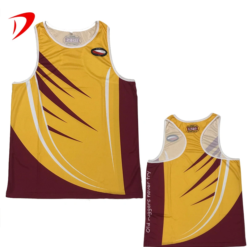 Any Print Sublimation Jersey Knitted Basketball Sports Gym Sleeveless Singlet Man Tank Tops Vest Polyester Sublimated Customized Adult Running Singlet