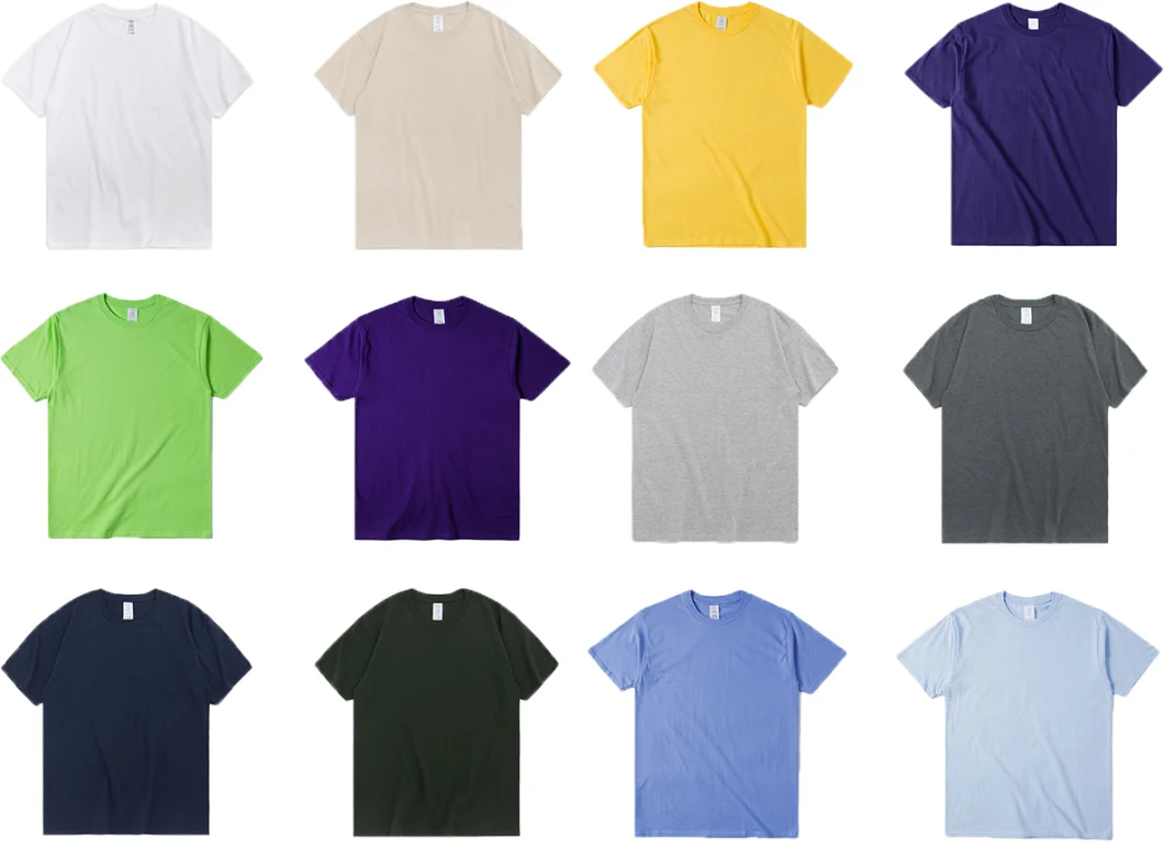 Wholesale Custom Sports Wear Printed Man Blank T Shirts Printing Plain Fashion Design Tshirts 100% Cotton White Tee Shirt Design Own Black Men T Shirt