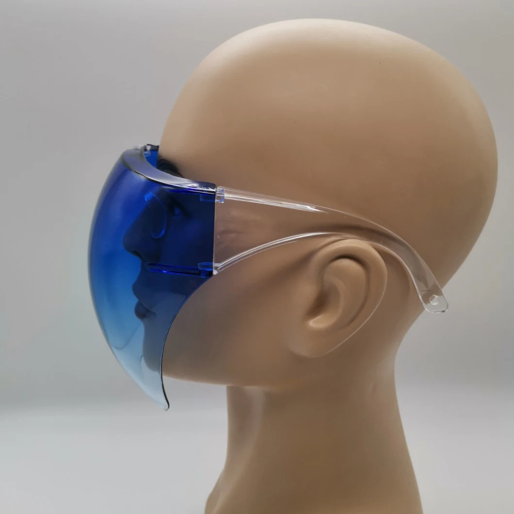Fully Transparent Frame Face Protective Glass Anti-Fog Visor Face Shield
