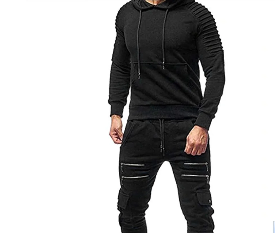 Long Sleeve Hoodie Men Sporting Suit Tracksuit Yoga Sportswear Fitness Suit Workout Set Running Apparel Exercise Clothing Home Gym Wear Yoga Wear T-Shirt Appare