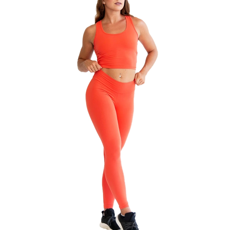 Soild Color Womens Activewear Workout Clothing Yoga Fitness Wear Suit