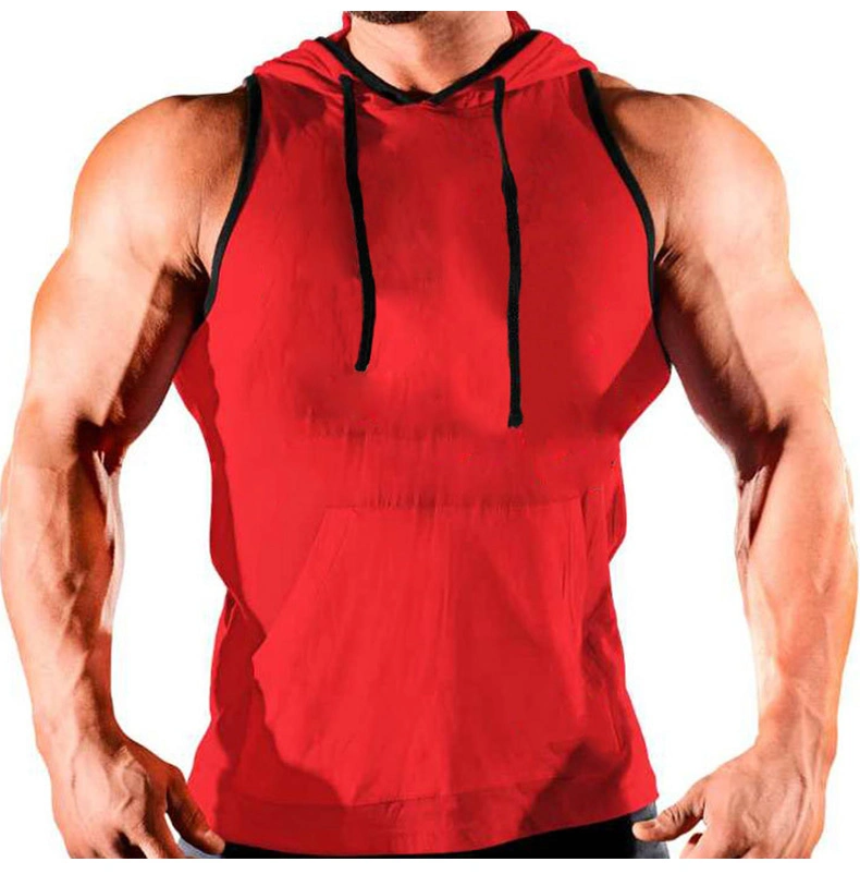 Men's Muscle Tank Top Workout Training Shirt with Hoodies