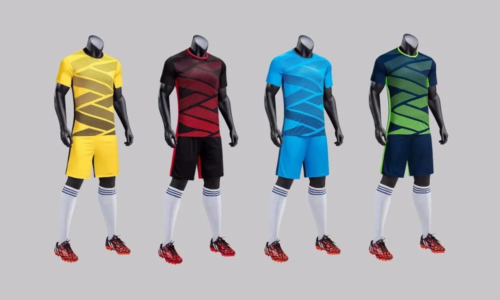 Football Jerseys Kids Adult Soccer Jerseys Set Blank Men Football Team Training Suits Breathable Soccer Clothes