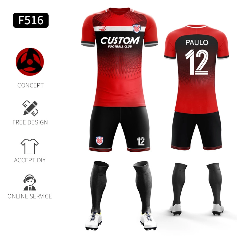 Aibort Custom Sublimation Sets Football Shirts Team Uniform Soccer Jersey