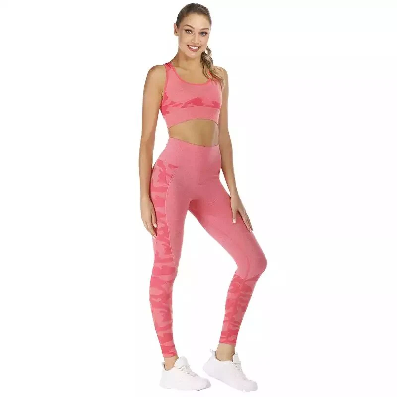 Sportswear 2 Pieces Suit Gym Wear Fitness Outfits Wear Running Clothes Cycling Clothing Yoga Wear