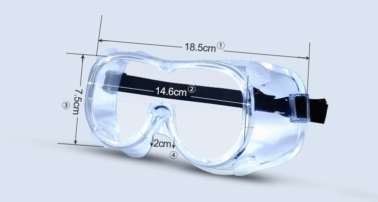 Protective Glasses PC Safety Protective Goggles with Elastic Tapes