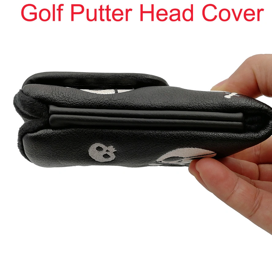 PU Material Magnets Solf Golf Putter Head Cover