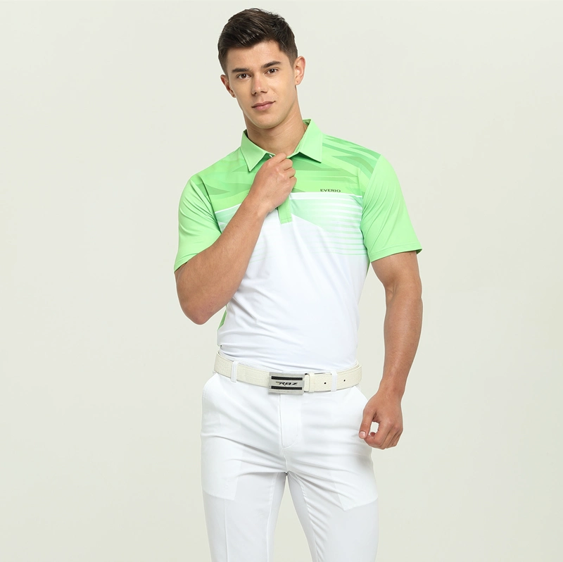 Fashion 100%Polyester Sublimated Short Sleeves Polo Shirt Custom Sports Golf Polo for Men