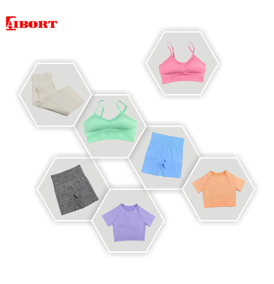 Aibort Fitness & Yoga Wear 4PCS Outfit Seamless Workout Set for Women (YG-202022)