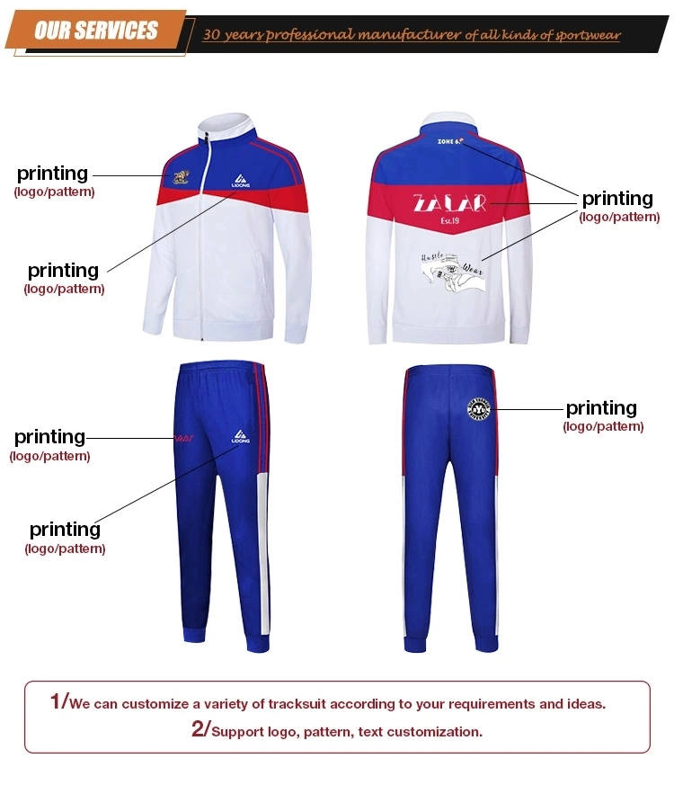 Spring Long Sleeve Men's Polyester Casual Retro Style Workout Clothes Suit Sportswear Factory