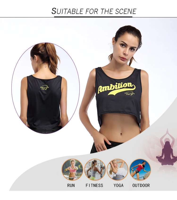 Cody Lundin Breathable Women's Mesh Workout T Shirt Gym Wear Sport Fitness Gym Tank Top