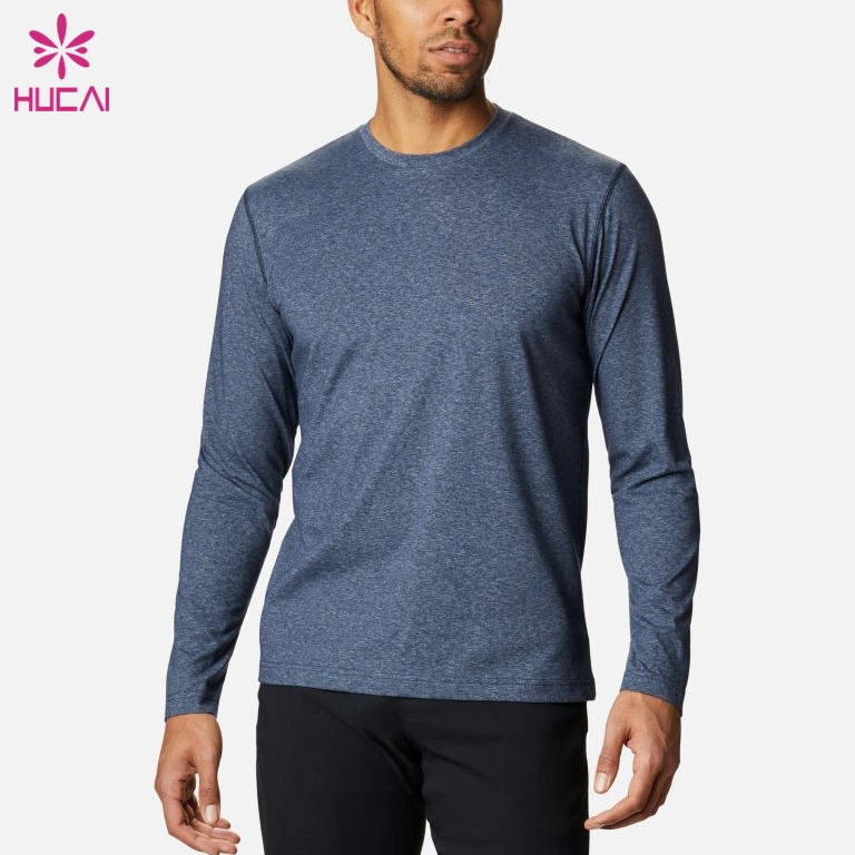 OEM Mens Gym Long Sleeve Sports Gym T Shirt Sweatshirt