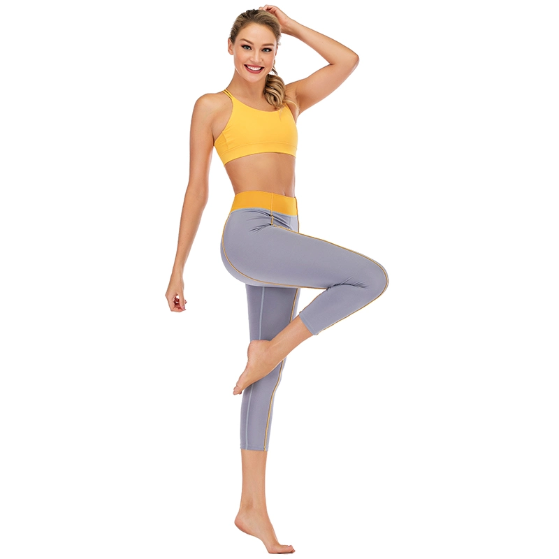 2020 Soft Comfortable Sports Pants Yoga Wear Leggings Capris
