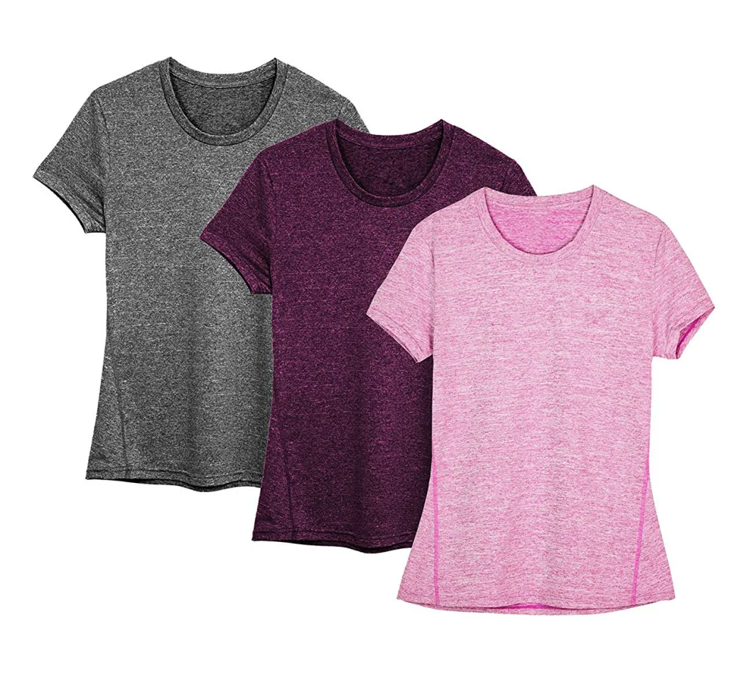 Custom Women's Short-Sleeve Workout Running Yoga Fitness Sports Tshirts Dry Fit T Shirt